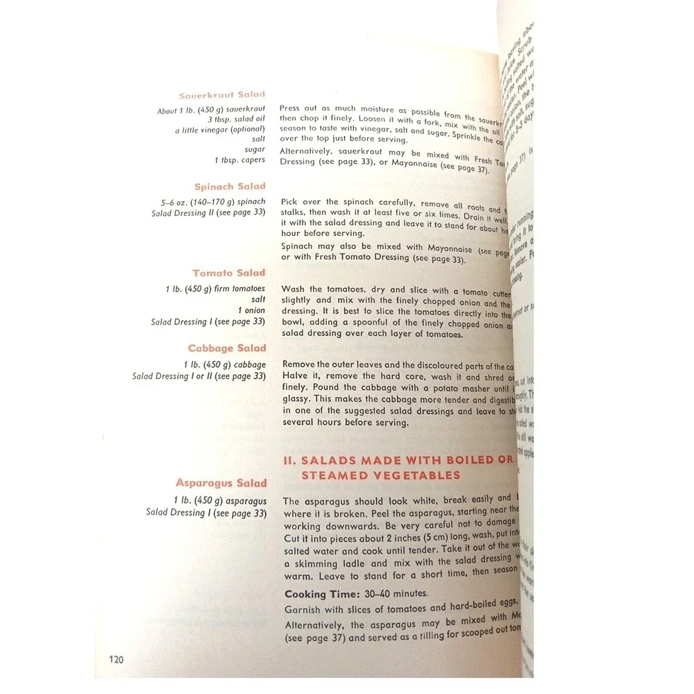 Oetker German Home Cooking Vintage Paperback Recipe Cookbook Book, 1978 Edition‎